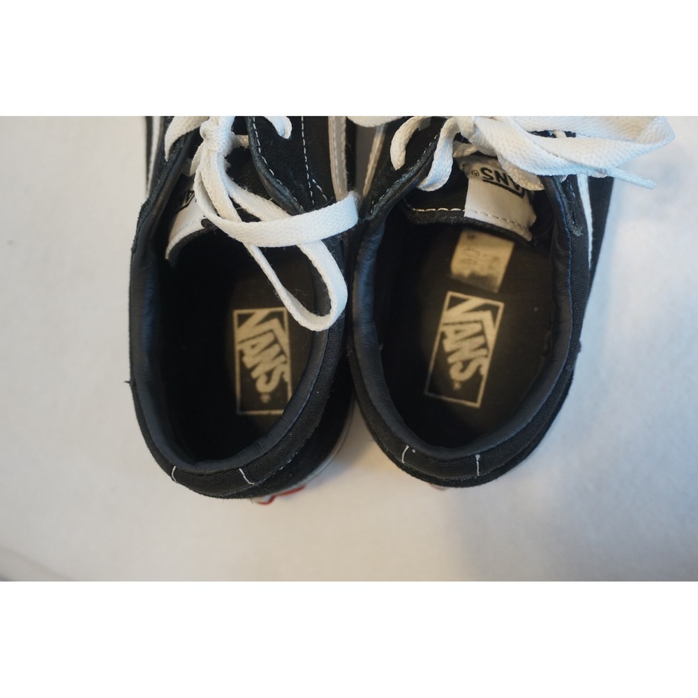 Vans Ward Black White Suede Canvas Low Top Skate Shoes Kids Youth 5.0 - Picture 6 of 7